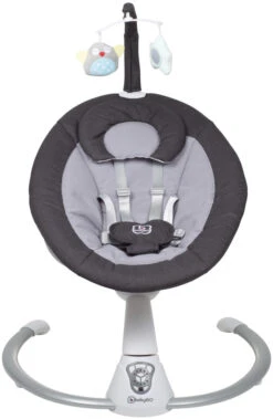 Babygo Homey Set Black/Grey Babyschommel En Kinderstoel 19012 -Dirkje || Jollein || bébé-jou Verkoopwinkel babygo homey black swing babyschommel 190 1 1 11 1 1