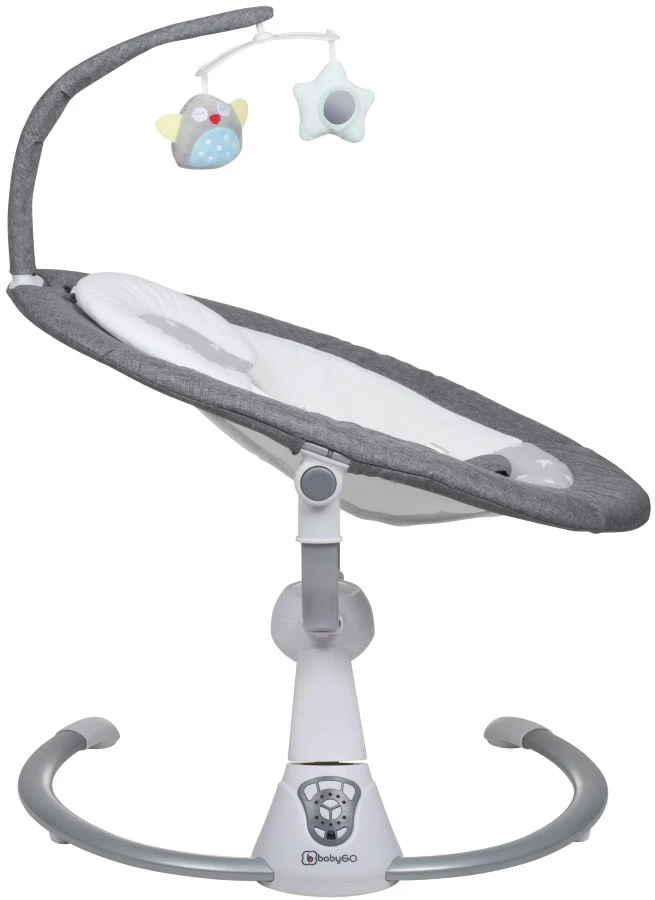 Babygo Homey Set Grey/White Babyschommel En Kinderstoel 19024 10 Babygo Homey Set Grey/White Babyschommel En Kinderstoel 19024 - Afbeelding 8