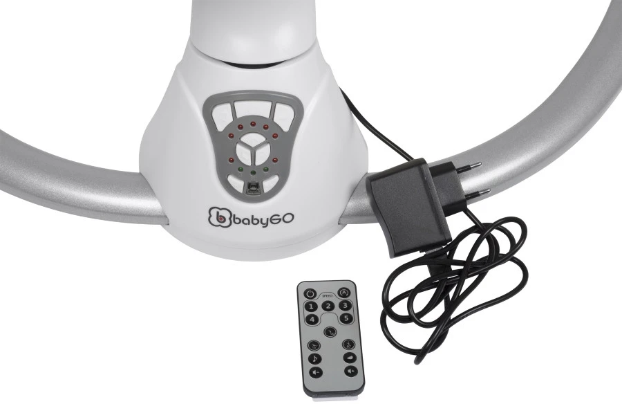 Babygo Homey Set Grey/Black Babyschommel En Kinderstoel 19023 14 Babygo Homey Set Grey/Black Babyschommel En Kinderstoel 19023 - Afbeelding 12