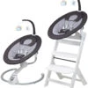Babygo Homey Set Black/White Babyschommel En Kinderstoel 19014 2 Babygo Homey Set Black/White Babyschommel En Kinderstoel 19014 -Dirkje || Jollein || bébé-jou Verkoopwinkel babygo homey set dark greywhite babyschommel en kinderstoel 19014 1