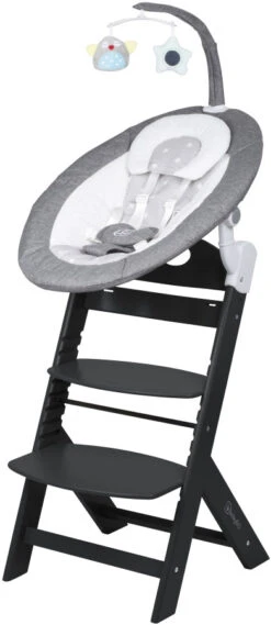 Babygo Homey Set Grey/Black Babyschommel En Kinderstoel 19023 21 Babygo Homey Set Grey/Black Babyschommel En Kinderstoel 19023 -Dirkje || Jollein || bébé-jou Verkoopwinkel babygo homey set greyblack babyschommel en kinderstoel 19023 2