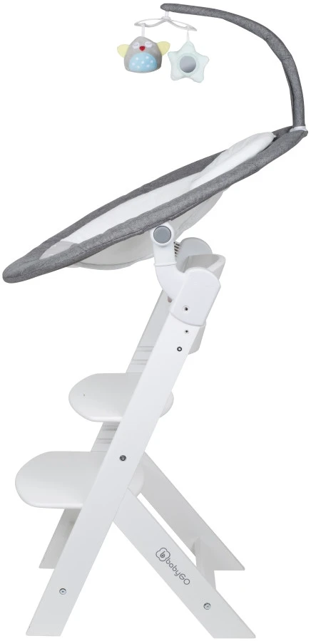 Babygo Homey Set Grey/White Babyschommel En Kinderstoel 19024 6 Babygo Homey Set Grey/White Babyschommel En Kinderstoel 19024 - Afbeelding 4