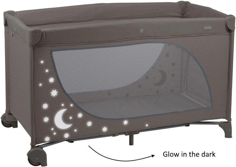 Babygo MoonStars Beige Melange Campingbed 4802 8 Babygo MoonStars Beige Melange Campingbed 4802 - Afbeelding 6