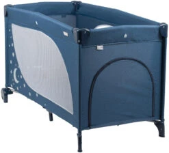 Babygo MoonStars Navy Melange Campingbed 4804 -Dirkje || Jollein || bébé-jou Verkoopwinkel babygo moonstars navy campingbed 2