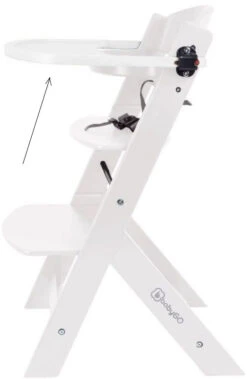 Babygo Wit Tafelblad Voor Meegroei Kinderstoel 56004 -Dirkje || Jollein || bébé-jou Verkoopwinkel babygo wit tafelblad voor meegroei kinderstoel 3 1