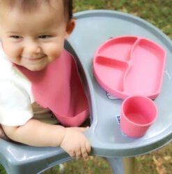 Babyjem Roze Siliconen Bordje 715 -Dirkje || Jollein || bébé-jou Verkoopwinkel babyjem roze siliconen bordje 715 5 1