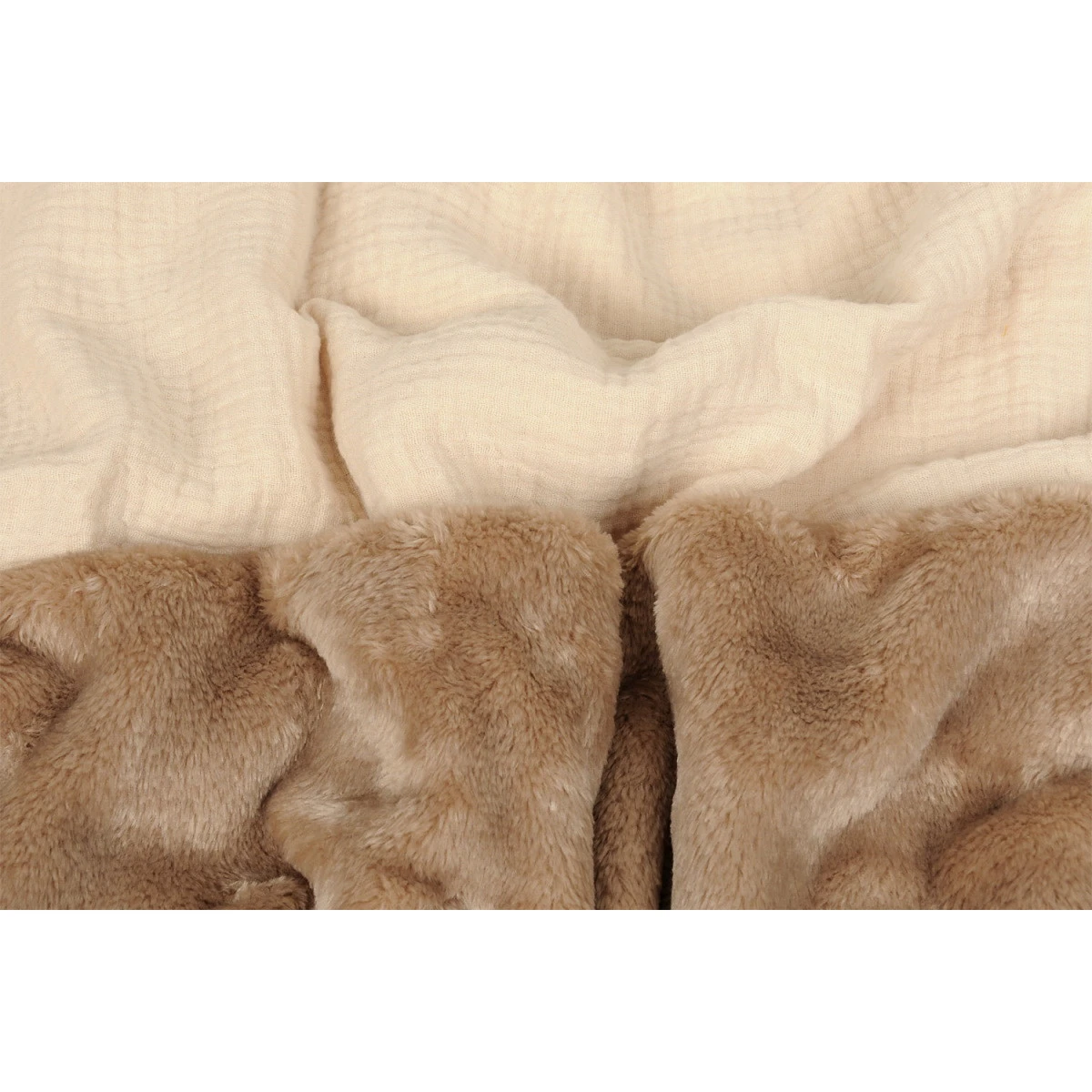 Babymatex Muslin Koala Brown/Beige 95x95 Cm Wikkeldeken Voor Autostoel TB0444_01 - Afbeelding 5