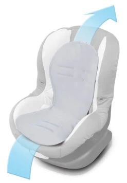 Babymatex AeroLine Paddi Grijs Inlegkussen TB0209_42 -Dirkje || Jollein || bébé-jou Verkoopwinkel babymatex paddi drukverlagende autostoelinzet grijs tb0209 42.2