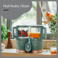 Babymoov Nutribaby Glazen 4-in-1 Foodprocessor A001132 -Dirkje || Jollein || bébé-jou Verkoopwinkel babymoov glazen nutribaby a001132 3