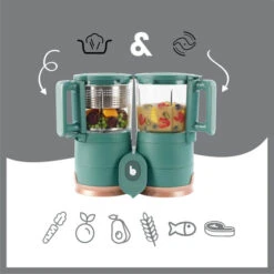 Babymoov Nutribaby Glazen 4-in-1 Foodprocessor A001132 -Dirkje || Jollein || bébé-jou Verkoopwinkel babymoov glazen nutribaby a001132 5