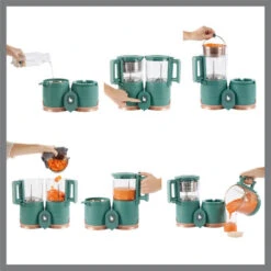 Babymoov Nutribaby Glazen 4-in-1 Foodprocessor A001132 -Dirkje || Jollein || bébé-jou Verkoopwinkel babymoov glazen nutribaby a001132 6