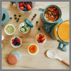 Babymoov Nutribaby Glazen 4-in-1 Foodprocessor A001132 -Dirkje || Jollein || bébé-jou Verkoopwinkel babymoov glazen nutribaby a001132 9