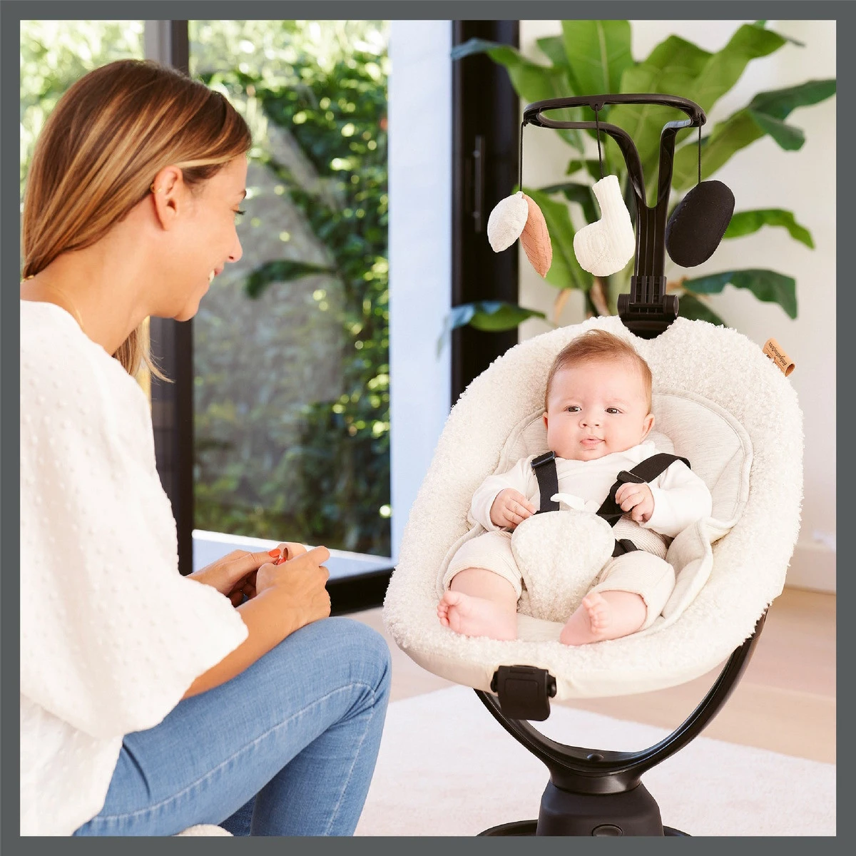 Babymoov Swoon Evolution Teddy Curl White Babyschommel A055020 10 Babymoov Swoon Evolution Teddy Curl White Babyschommel A055020 - Afbeelding 8