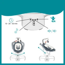 Babymoov Swoon Motion Blue Petal Babyschommel A055019 -Dirkje || Jollein || bébé-jou Verkoopwinkel babymoov swoon motion blue petal babyschommel a055019 2