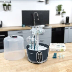 Babymoov Turbo Pure Elektrische Stoom Sterilisator A003106 -Dirkje || Jollein || bébé-jou Verkoopwinkel babymoov turbo pure elektrische stoom sterilisator 4