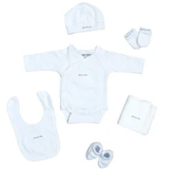 Petit Villain Wit 'Welcome Baby' 6-delige Babyset