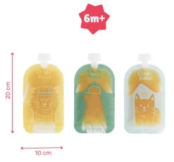 Badabulle 15 Stuks Herbruikbare Knijpzakjes B004500 -Dirkje || Jollein || bébé-jou Verkoopwinkel badabulle 15 stuks herbruikbare knijpzakjes b004500 8 1920x1920