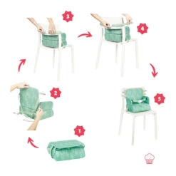 Badabulle Beer 2-in-1 Booster Stoelverhoger En Tas B009409 -Dirkje || Jollein || bébé-jou Verkoopwinkel badabulle beer 2 in 1 stoelverhoger en tas b009409 2 1