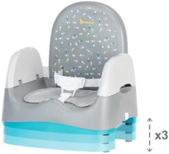 Badabulle Home & Go Grey Booster Stoelverhoger B009011 -Dirkje || Jollein || bébé-jou Verkoopwinkel badabulle home go booster grey stoelverhoger b009011 1
