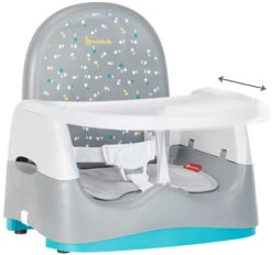 Badabulle Home & Go Grey Booster Stoelverhoger B009011 -Dirkje || Jollein || bébé-jou Verkoopwinkel badabulle home go booster grey stoelverhoger b009011 2