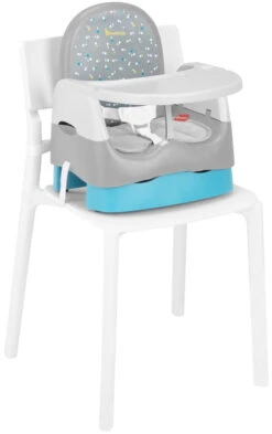 Badabulle Home & Go Grey Booster Stoelverhoger B009011 -Dirkje || Jollein || bébé-jou Verkoopwinkel badabulle home go booster grey stoelverhoger b009011 4
