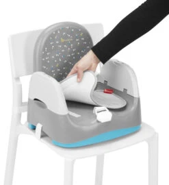 Badabulle Home & Go Grey Booster Stoelverhoger B009011 -Dirkje || Jollein || bébé-jou Verkoopwinkel badabulle home go booster grey stoelverhoger b009011 5