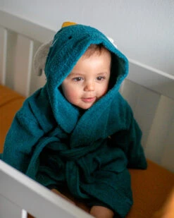 Blush & Blossom Dragon Diego 1-2jr Badstof Badjas TR-BB4207 -Dirkje || Jollein || bébé-jou Verkoopwinkel bathrobe dragon diego 1