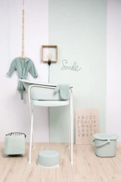 Bébé-jou Bebe-Jou Sky Green De Luxe Thermo Badset 4996055 -Dirkje || Jollein || bébé-jou Verkoopwinkel bebe jou sky green de luxe thermo badset 4996055 2 1920x1920