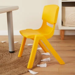 Bieco Geel Kunststof Kinderstoeltje 04000001 -Dirkje || Jollein || bébé-jou Verkoopwinkel bieco geel kunststof kinderstoeltje 04000001 5