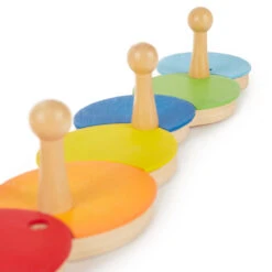 Bieco Rups Houten Kinderkapstok 23021947 -Dirkje || Jollein || bébé-jou Verkoopwinkel bieco rups houten kinderkapstok 23021947 3