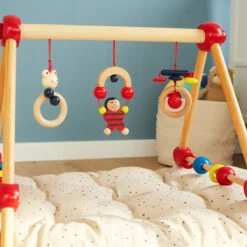 Bieco Toys My First Gym Red Houten Babygym 23000004 -Dirkje || Jollein || bébé-jou Verkoopwinkel bieco toys my first gym red houten babygym 23000004 8