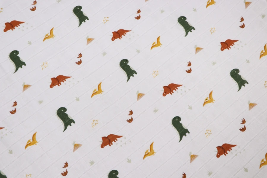 Blush & Blossom Dinosaurus 70 X 70 Cm 6 Stuks Hydrofiel Luiers TR-BB443413 - Afbeelding 6