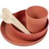 Bo Jungle B-Dinner Terracotta 5-delige Biologische Dinerset B551030 -Dirkje || Jollein || bébé-jou Verkoopwinkel bo jungle b dinner terracotta 5 delige biologische dinerset b551030.1