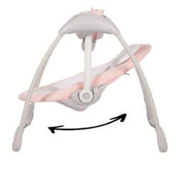 Bo Jungle B-Portable Swing Dolphy Roze/Grijs Babyschommel B700640 -Dirkje || Jollein || bébé-jou Verkoopwinkel bo jungle b dolphy roze grijs babyswing b700640 .3