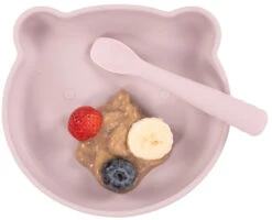 Bo Jungle B-Suction Bear Roze Bord B500710 -Dirkje || Jollein || bébé-jou Verkoopwinkel bo jungle b suction bear roze bord b500710 4