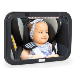 Cangaroo Autospiegel Met LED Licht 109396 -Dirkje || Jollein || bébé-jou Verkoopwinkel cangaroo autospiegel met led licht 109396 2