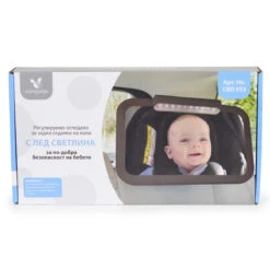 Cangaroo Autospiegel Met LED Licht 109396 -Dirkje || Jollein || bébé-jou Verkoopwinkel cangaroo autospiegel met led licht 109396 8