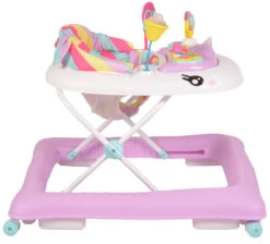 Cangaroo Baby Walker Unicorn Pink Loopstoel 4040 -Dirkje || Jollein || bébé-jou Verkoopwinkel cangaroo baby walker unicorn pink loopstoel 4040 4