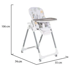 Cangaroo Bueno Grijs Kinderstoel 109979 -Dirkje || Jollein || bébé-jou Verkoopwinkel cangaroo bueno grijs kinderstoel 109979 10