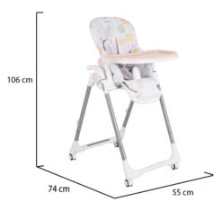 Cangaroo Bueno Roze Kinderstoel 109978 -Dirkje || Jollein || bébé-jou Verkoopwinkel cangaroo bueno roze kinderstoel 109978 12