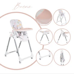 Cangaroo Bueno Roze Kinderstoel 109978 -Dirkje || Jollein || bébé-jou Verkoopwinkel cangaroo bueno roze kinderstoel 109978 13