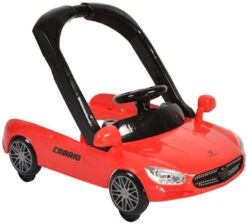 Cangaroo Cabrio Red 2-in-1 Loopstoel En Loopwagen -Dirkje || Jollein || bébé-jou Verkoopwinkel cangaroo cabrio red loopstoel 2 1