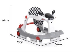 Cangaroo Chess 2-in-1 Rood Loopstoel 108886 -Dirkje || Jollein || bébé-jou Verkoopwinkel cangaroo chess 2 in 1 rood loopwagen 108886 11