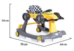 Cangaroo Daytonna Geel Loopstoel 109180 -Dirkje || Jollein || bébé-jou Verkoopwinkel cangaroo daytonna geel loopwagen 109180 9