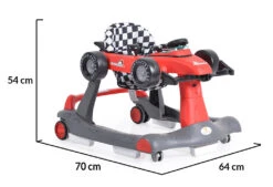 Cangaroo Daytonna Rood Loopstoel 109181 -Dirkje || Jollein || bébé-jou Verkoopwinkel cangaroo daytonna rood loopwagen 109181 9