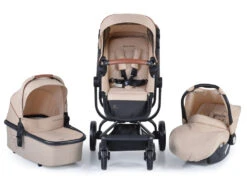 Cangaroo Ellada Beige 3-in-1 Combi Kinderwagen Incl. Autostoel -Dirkje || Jollein || bébé-jou Verkoopwinkel cangaroo ellada beige 3 in 1 kinderwagen incl. autostoel 18