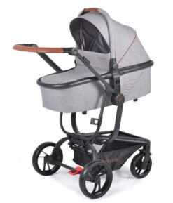 Cangaroo Ellada Grey 3-in-1 Combi Kinderwagen Incl. Autostoel -Dirkje || Jollein || bébé-jou Verkoopwinkel cangaroo ellada grey 3 in 1 kinderwagen incl. autostoel 3 1