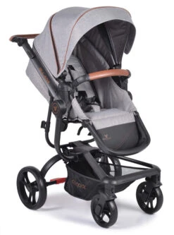 Cangaroo Ellada Grey 3-in-1 Combi Kinderwagen Incl. Autostoel -Dirkje || Jollein || bébé-jou Verkoopwinkel cangaroo ellada grey 3 in 1 kinderwagen incl. autostoel 6