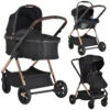 Cangaroo Empire Black 3-in-1 Kinderwagen Incl. Autostoel -Dirkje || Jollein || bébé-jou Verkoopwinkel cangaroo empire black 3 in 1 kinderwagen incl. autostoel 1