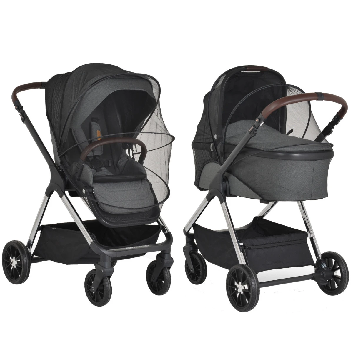 Cangaroo Empire Dark Grey 3-in-1 Kinderwagen Incl. Autostoel 12 Cangaroo Empire Dark Grey 3-in-1 Kinderwagen Incl. Autostoel - Afbeelding 10